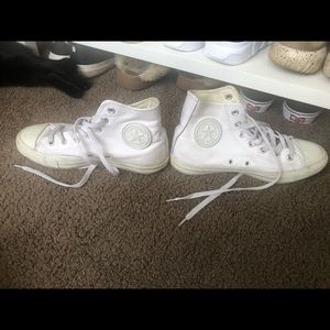 White Chuck Taylor Converse High Tops